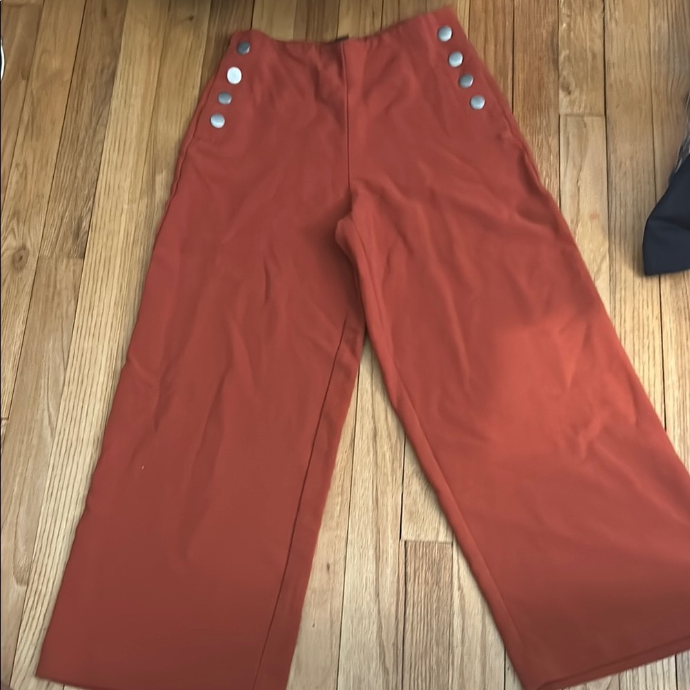 Forever 21 Rust Wide-Leg Jumpsuit